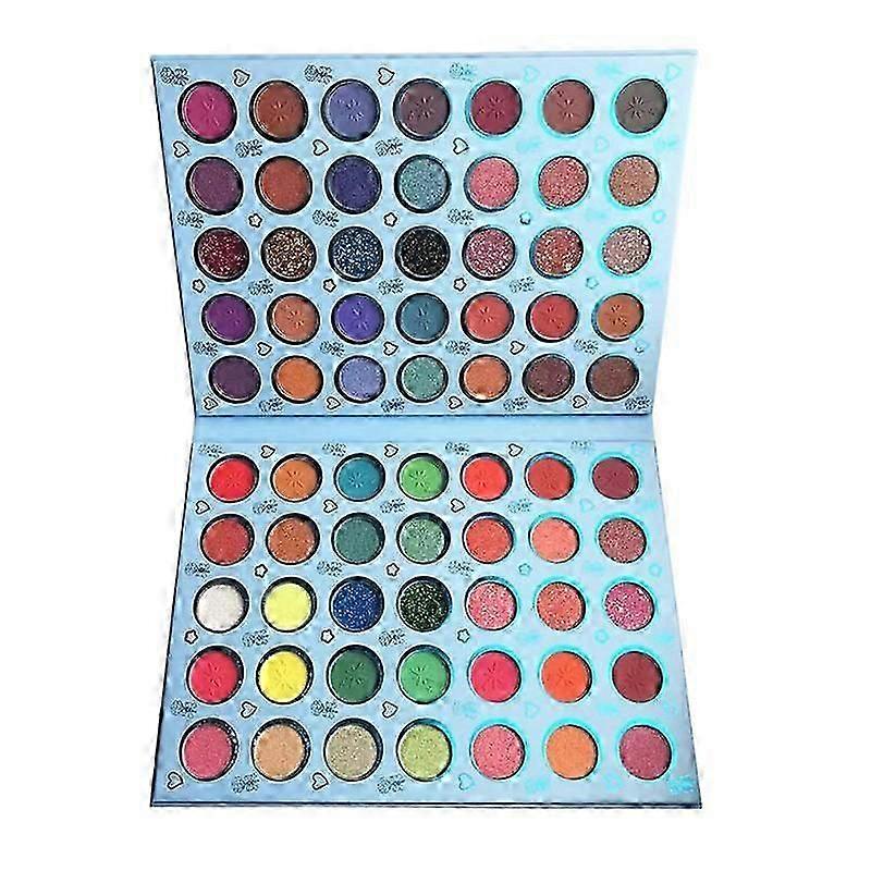 70 Colors Matte Shimmer Eyeshadow Palette Long Lasting Waterproof Professional Makeup Glitter Eye S
