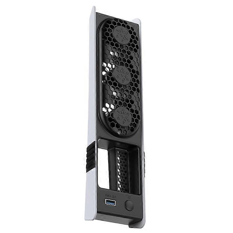 JYS JYS-P5228 Compatible For Sony PS5 Pro / Slim Console Cooling Fan Smart Temperature Control Rear Fan with RGB Light