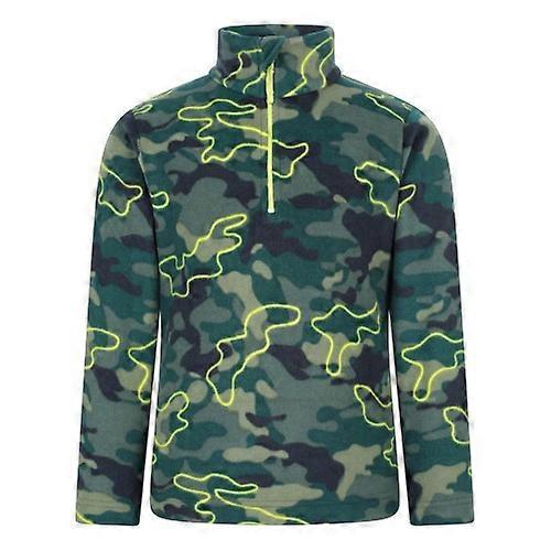 Top de Lã com Zíper Meio Zíper Camuflado Mountain Warehouse para Crianças/Crianças