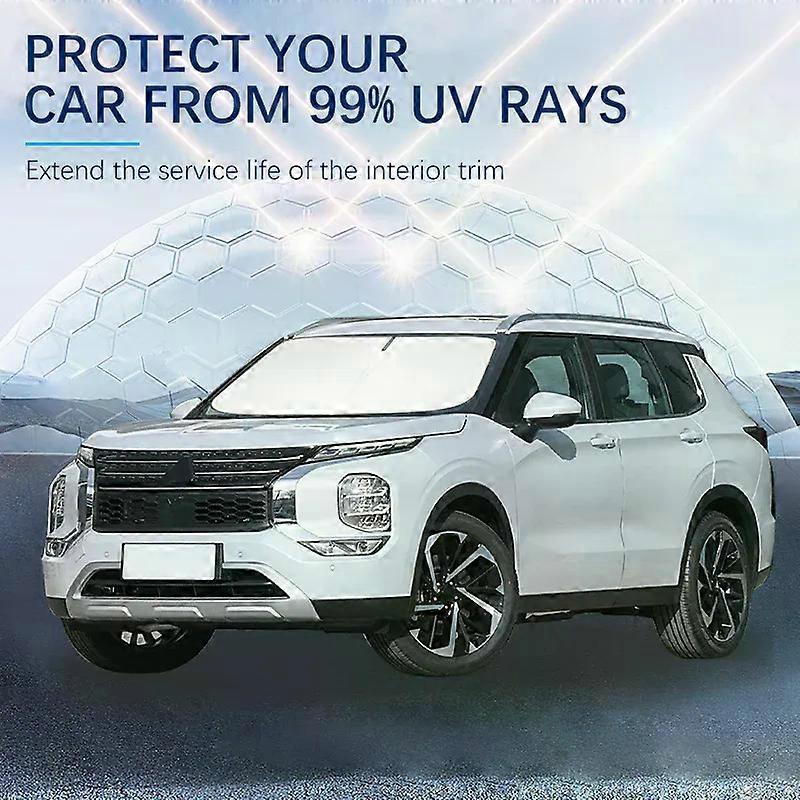 Car Windshield SunShade Sun Visor Foldable Parasol Blocks UV Rays For Mitsubishi Outlander EX