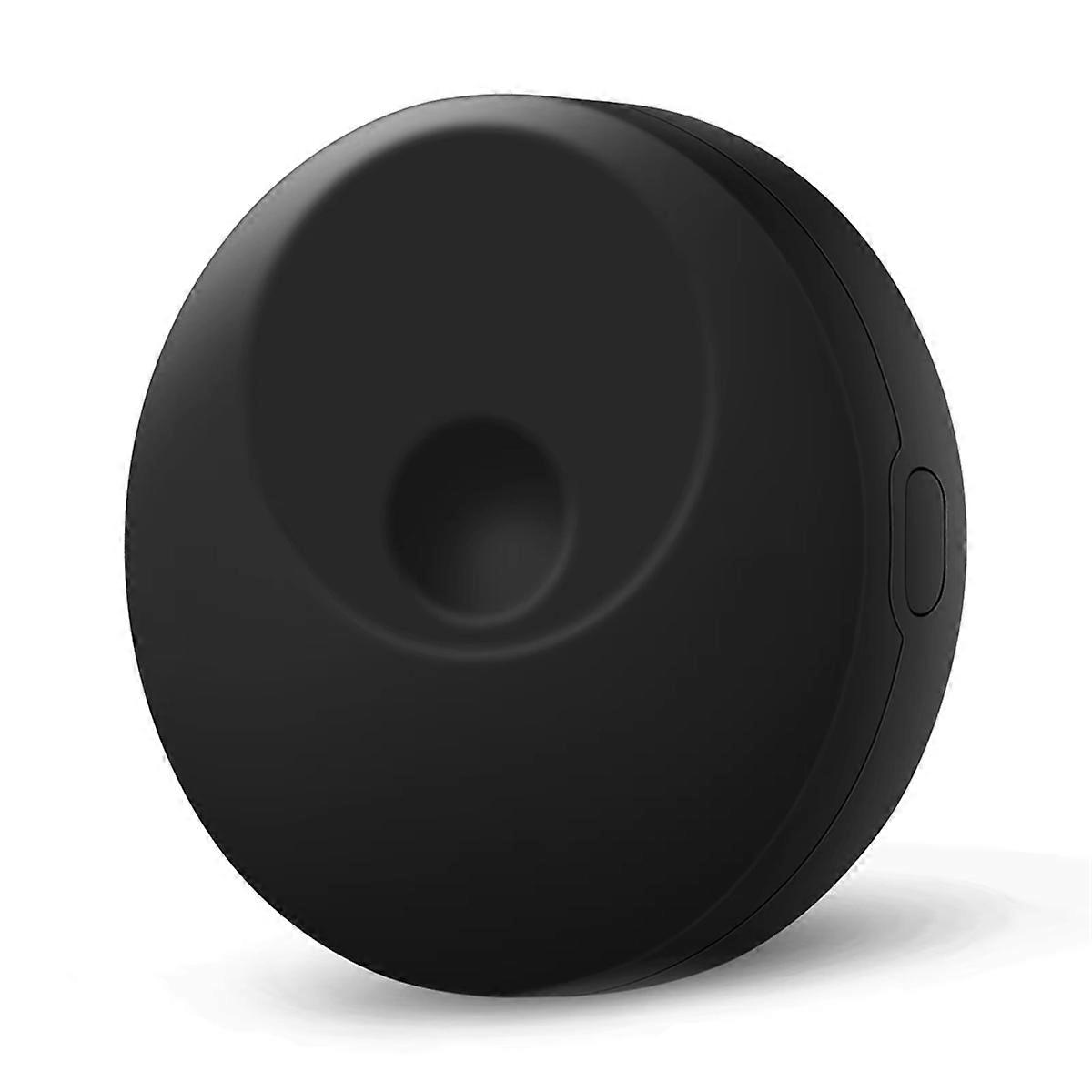 Bluetooth-Tracker, Schlüsselfinder, funktioniert mit „Find My“, lauterer Alarm, austauschbare Batterie, Gegenstandsfinder für Autotaschen, Schwarz