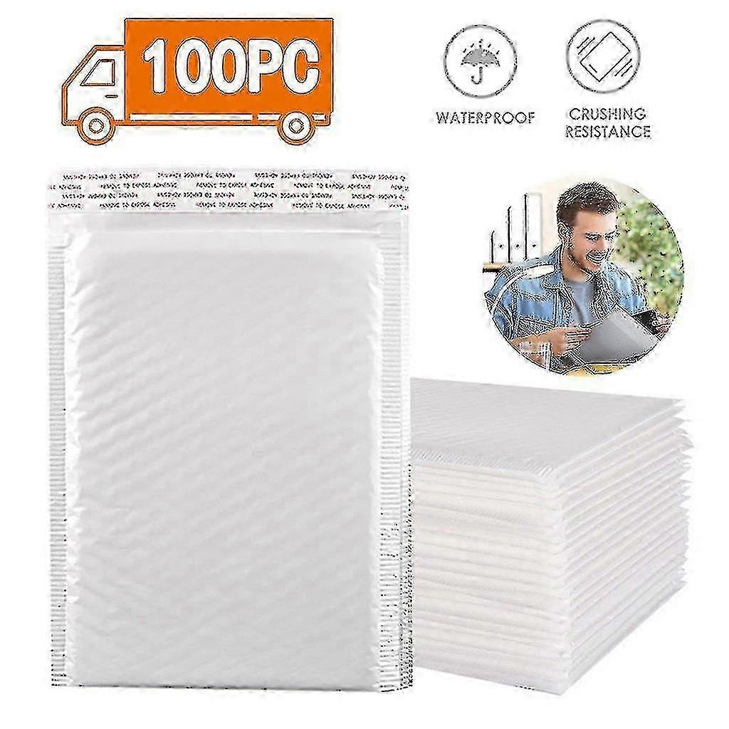 Bubble Mailers Padded Envelopes Lined Poly Mailer Self Seal White 100pcs