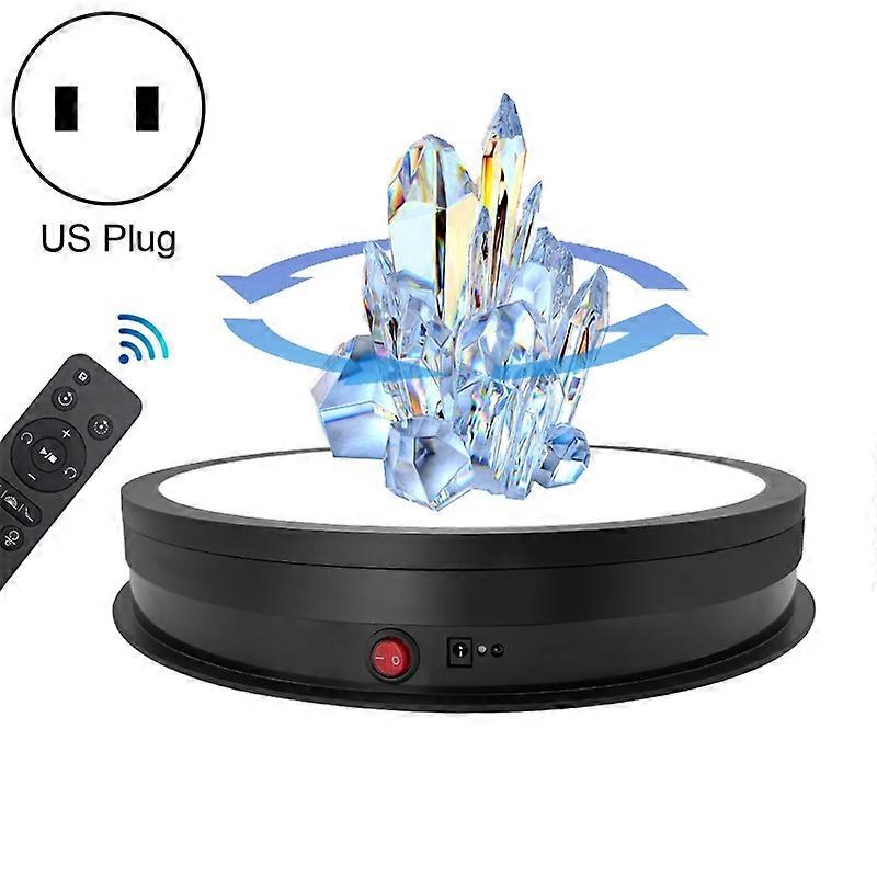 42cm LED Light Electric Rotating Display Stand Turntable, Power Plug:US Plug 42cm LED Light, US Plug