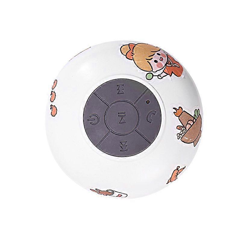 Bathroom Waterproof Bluetooth Speaker (White)