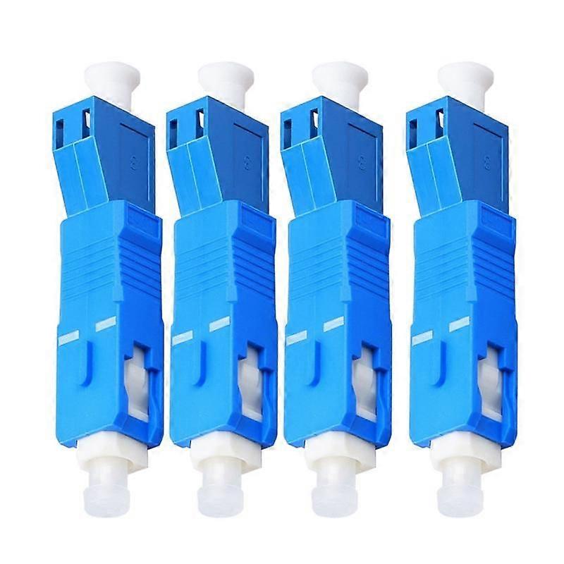 4 件装单模 9/125Um SC/UPC 公头转 LC/UPC 母头混合光纤适配器连接器,适用于光功率计