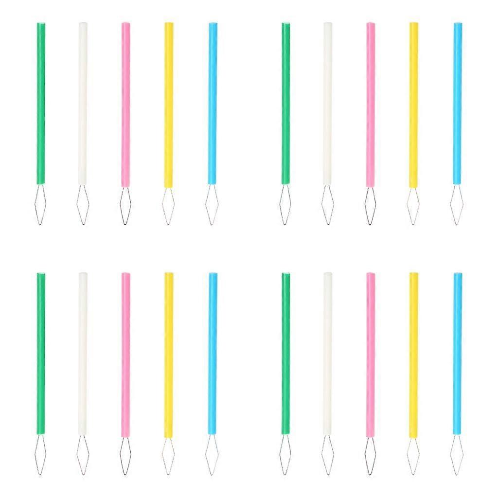 20 Pieces Sewing Threader ABS Cylindrical Needle Threader for Embroidery