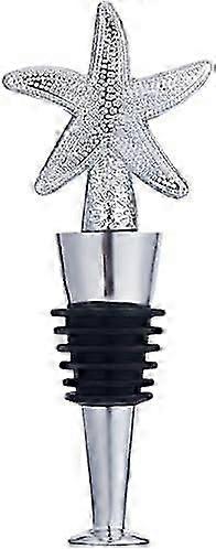 再利用可能なヒトデシリコンワインストッパー、合金パーツ付き楽しいワインボトルトッパー6個セット、新築祝いやパーティーギフト用のDIYギフトアクセサリー