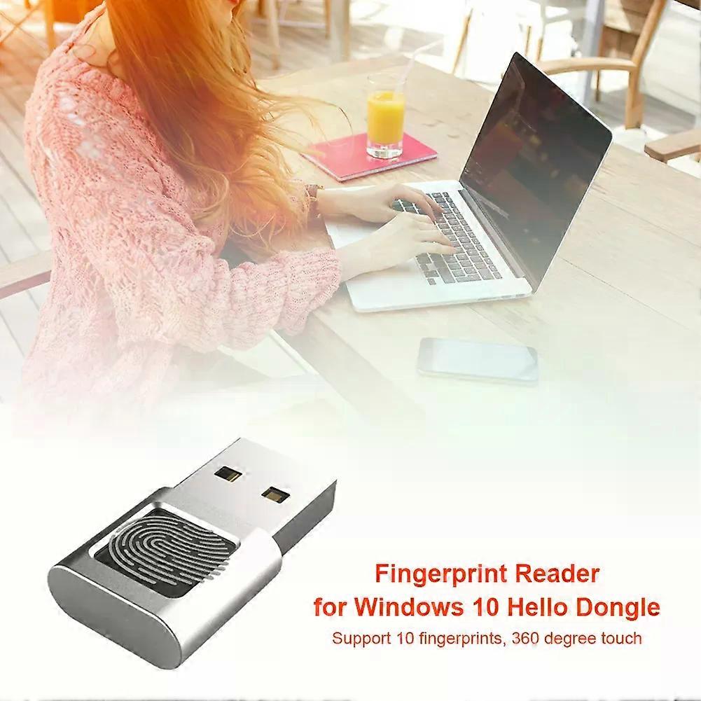 con Modulo lettore di impronte digitali USB per Windows 10 Hello Dongle Chiave di sicurezza biometrica Tocco a 360 gradi
