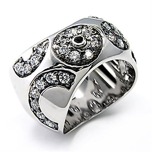 925 Sterling Silver Ring AAA GRD CZ Clear 7X210 for Women Style Rhodium