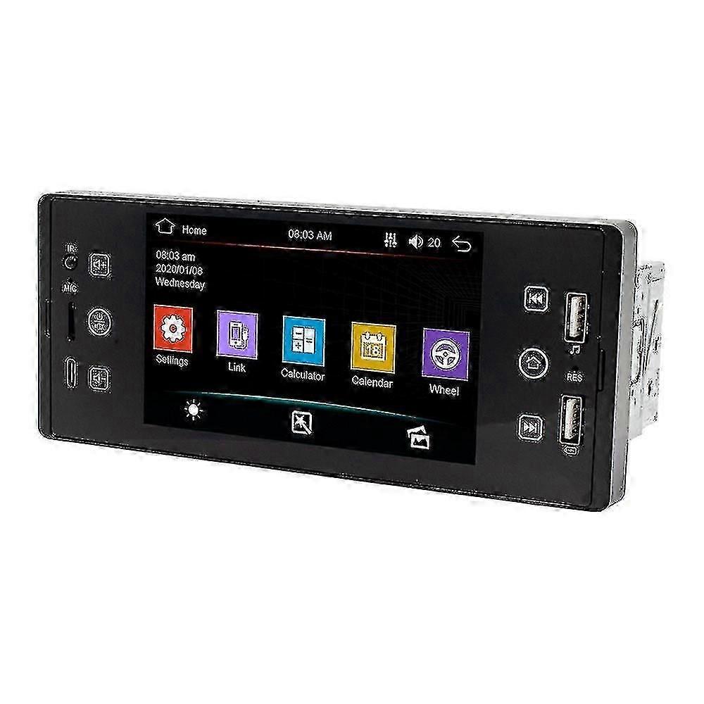 5 pouces Single Din Car Audio BT MP5 Player FM Radio Receiver Support USB / AUX / TF Connection Steering W