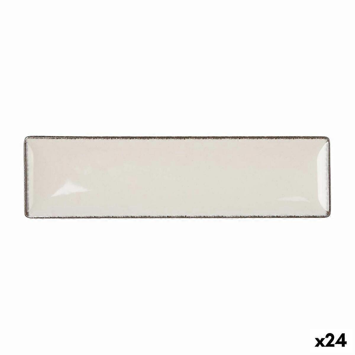 Serving Platter La Mediterránea Anllo Rectangular 30 x 8 x 2 cm (24 Units)