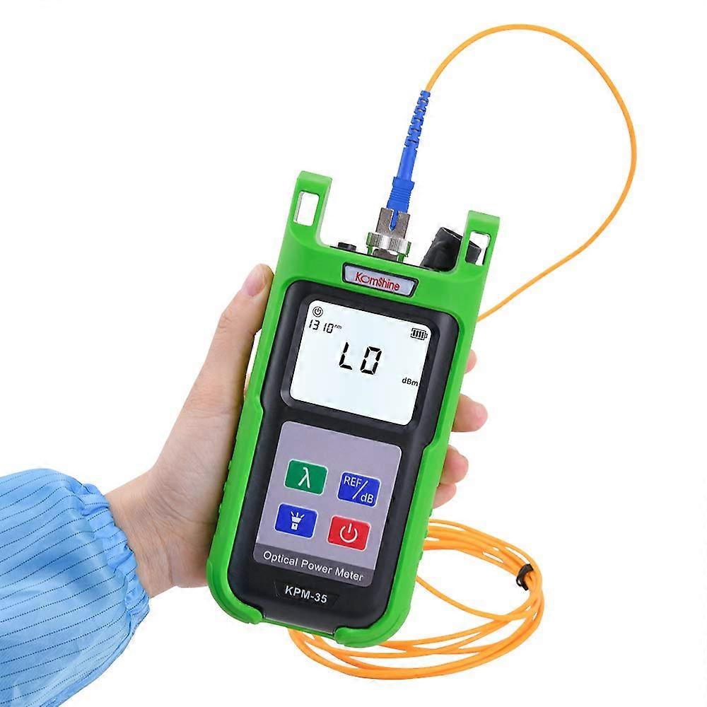 7010dBm LED Optical Fiber Power Meter with 7 Wavelengths 850/980/1300/1310/1490/1550/1625nm for Accurate Measurements