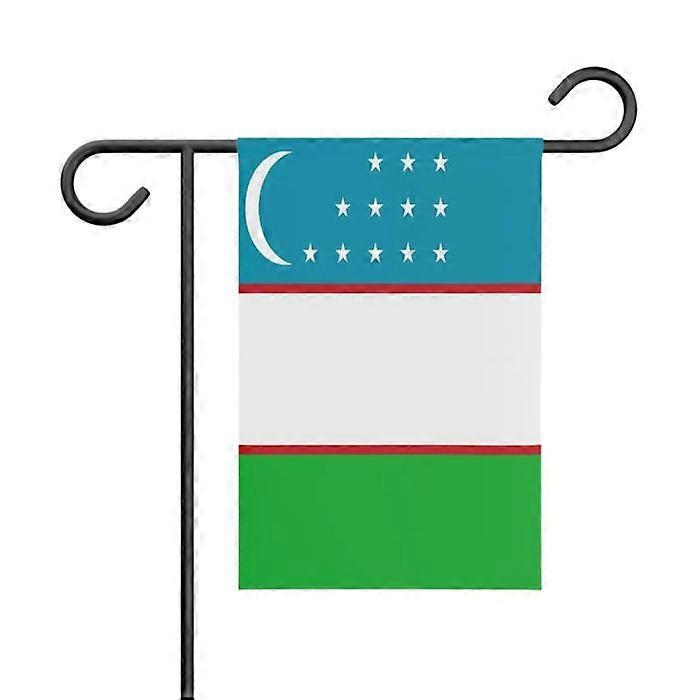Garden Flag – from Uzbekistan – 32 x 47.5 cm – Durable Polyester – Horizontal Format – Outdoor
