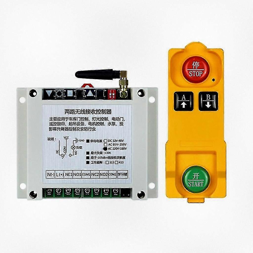 315-433MHz RF Wireless Telecomando Interruttore Relè per AC 220V-380V con Trasmettitore