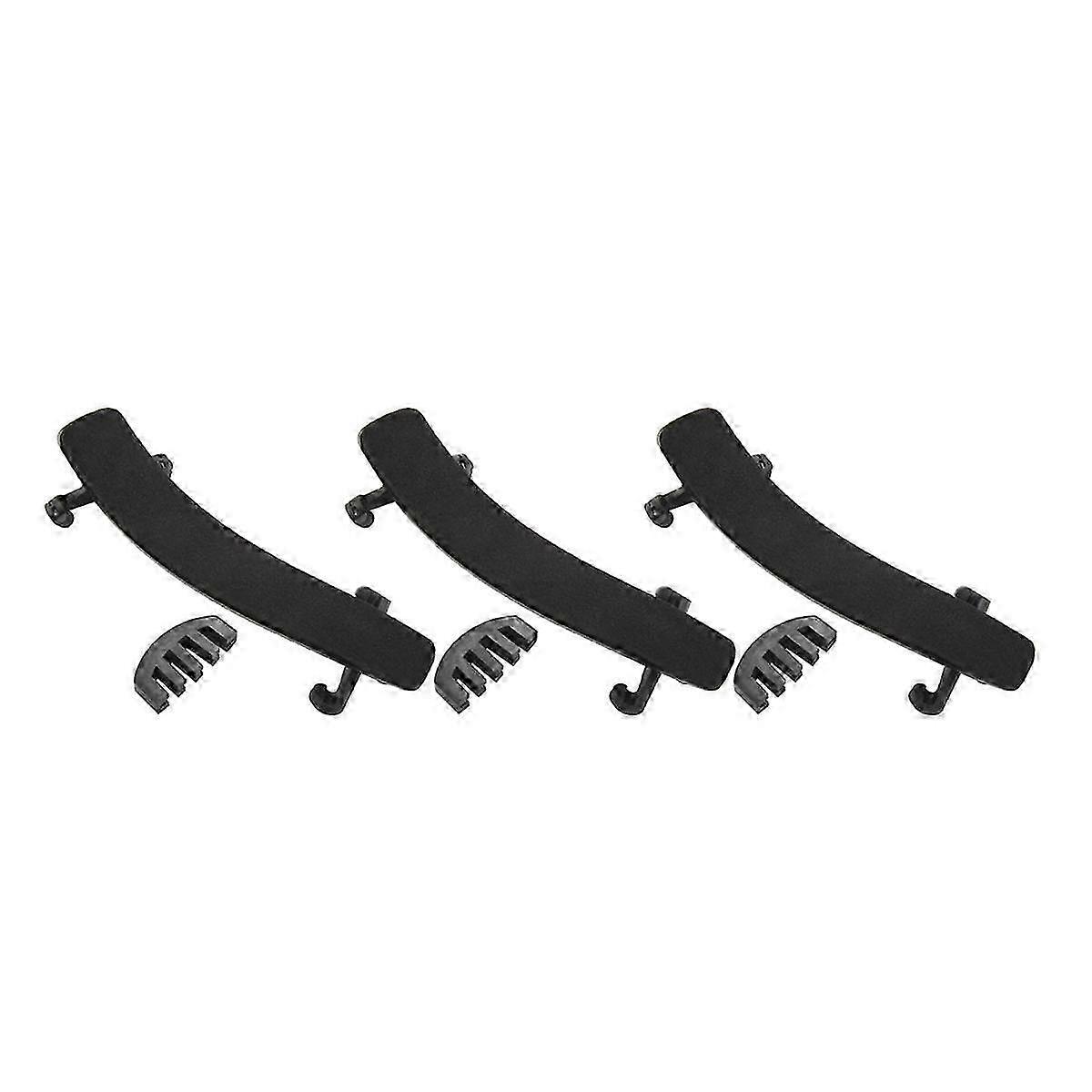 3X Violin Shoulder Rest for 4/4-3/4 Size with Collapsible and Height Adjustable Feet Including A Vi
