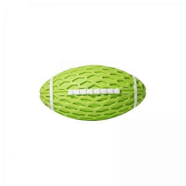 2x Interactive Dog Ball for , Rugby , Rubber, Squeaky Toy for Fetching Indoors