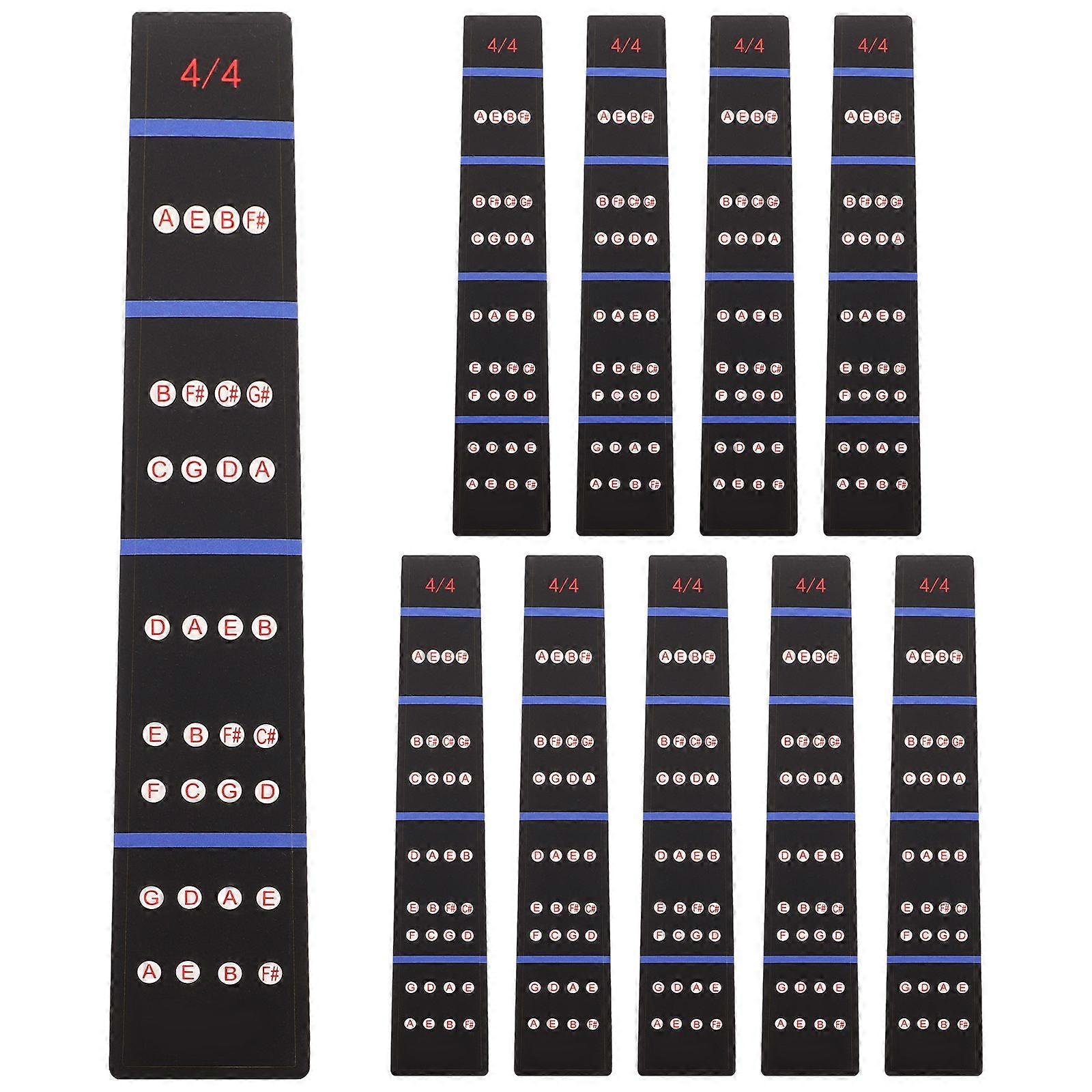10pcs Violin Fingerboard Position Marker Stickers For Beginners 4/4 Clear Scale Indicators For Learning Accurate Notes Violin Accessories