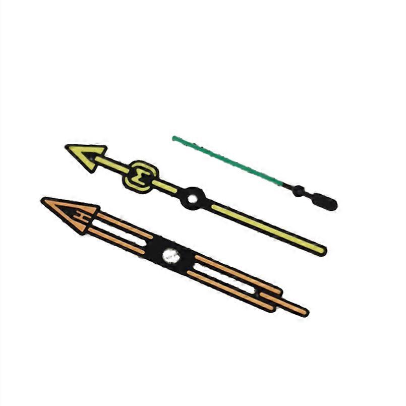 Watch Hands Modified Watch Pointer Green Luminous for NH35/NH36/4R/7S Movement