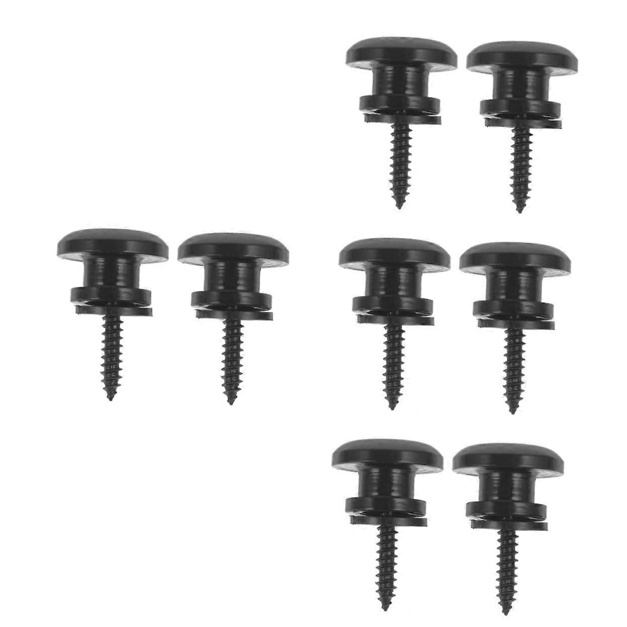 4sets Strap Retainer System Guitar Repair Kit Guitar Strap Lock Button Easy to Install Present for Musicians 2pcs4