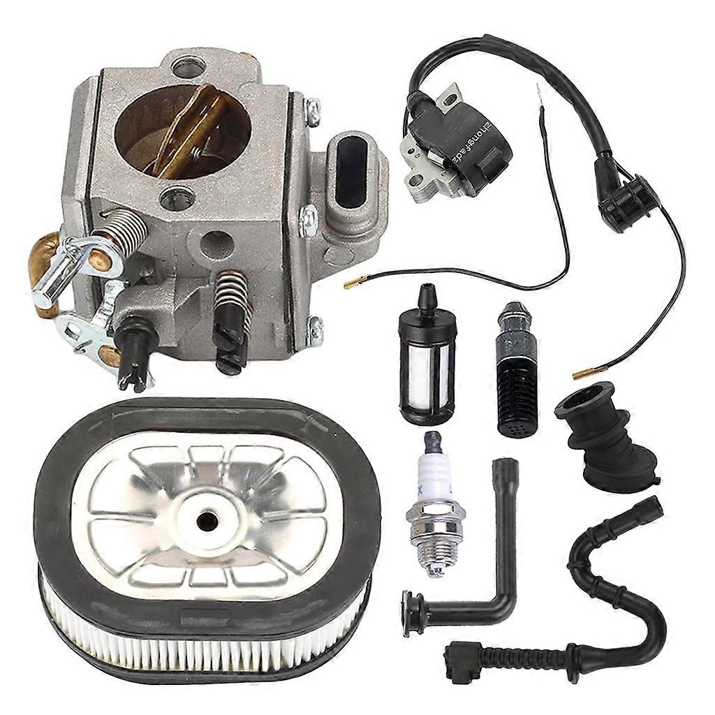 MS460 Carburetor Carb with Ignition Coil Tune Up Kit for 044 046 MS440 MS 460 Chainsaw Parts Multicolor
