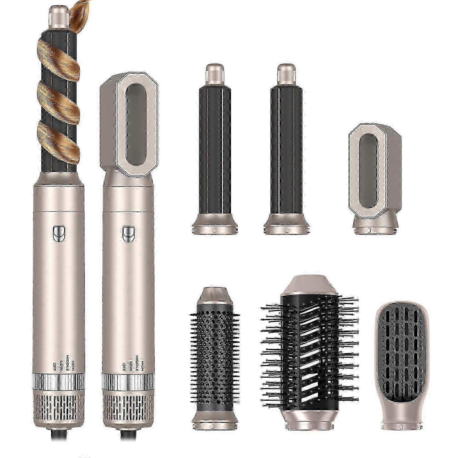 2025 6-in-1 Ionic Hair Dryer Brush with Interchangeable Heads