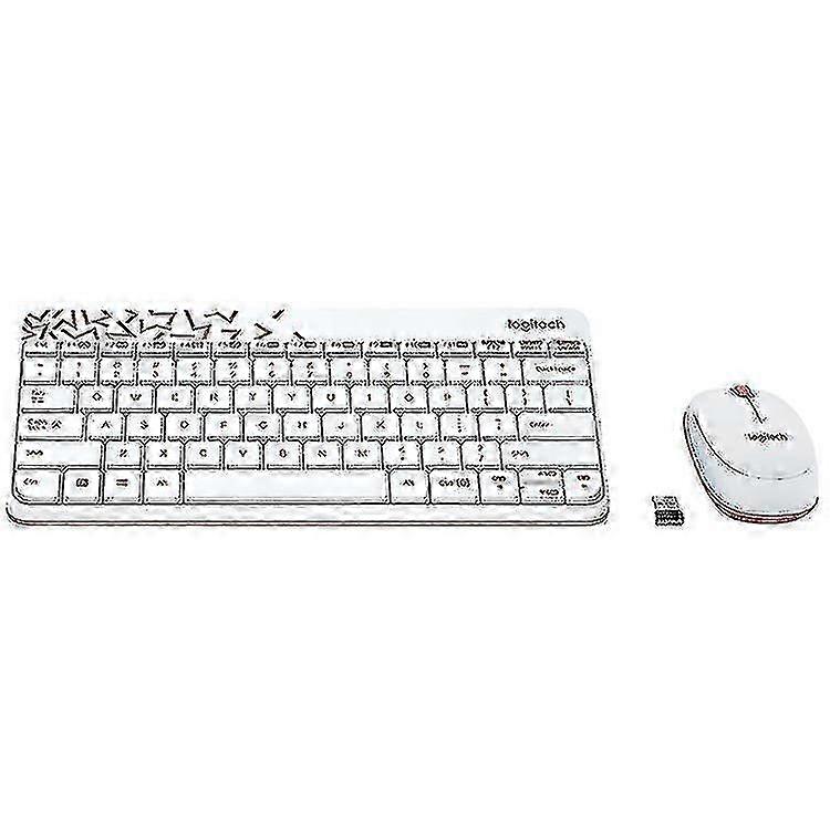 Computer Accessory Sets Logitech Mk240 Nano Wireless Keyboard And Mouse Set White