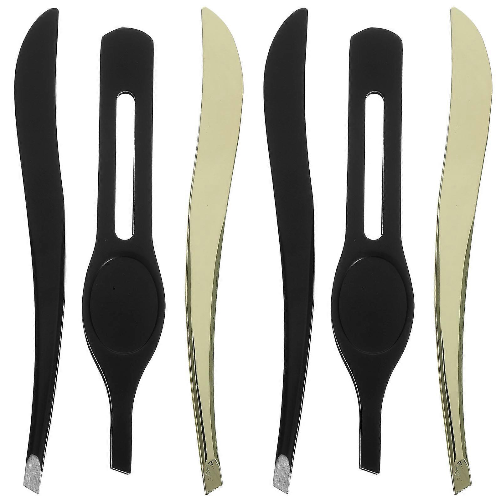 Stainless Steel Eyebrow Clip Set Mini Tweezers for Precision Makeup, Ergonomic Design, Durable & Lightweight for Personal & Professional Use