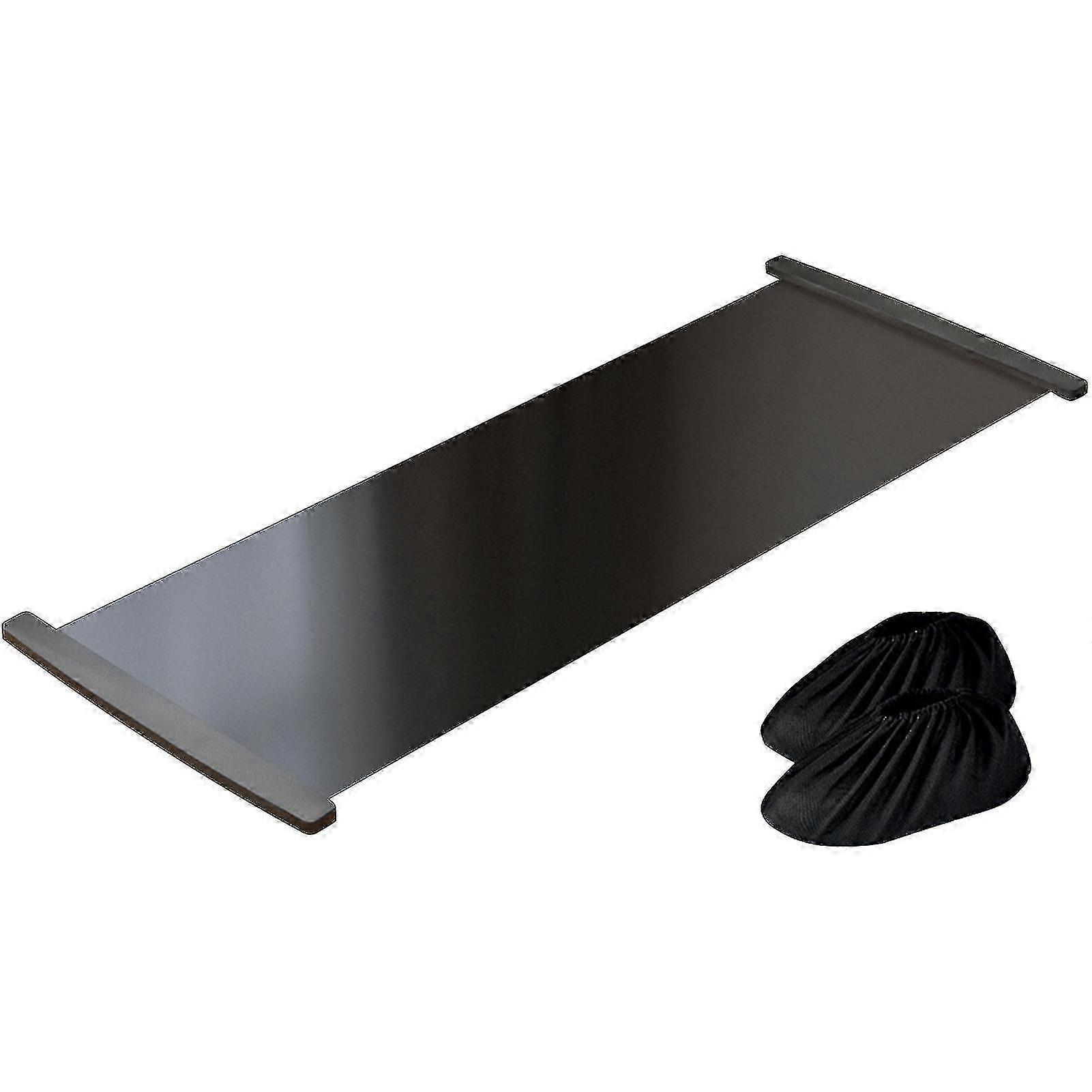 Non-Slip Slide Board for Home Workout Skating Fitness Training with Adjustable Stoppers