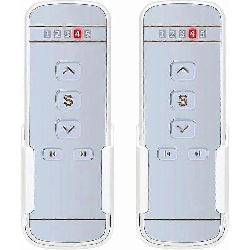 433.42MHz 5-Channel RTS Remote Control for Motors/Groups, 2-Pack for Telis 4 RTS Pure