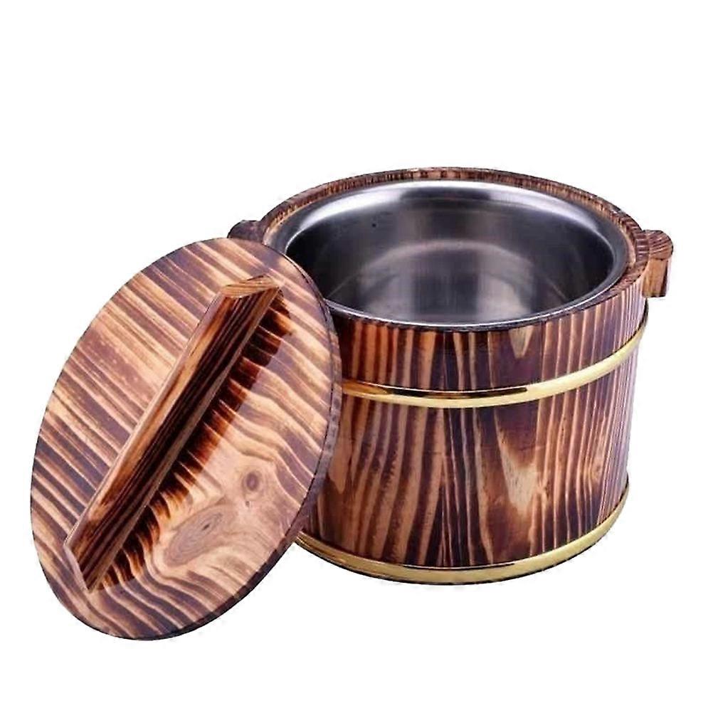 Creative Sushi Bowl with Lid for Storage Use Made of Synthetic Stainless Steel Practical and 1 Pc
