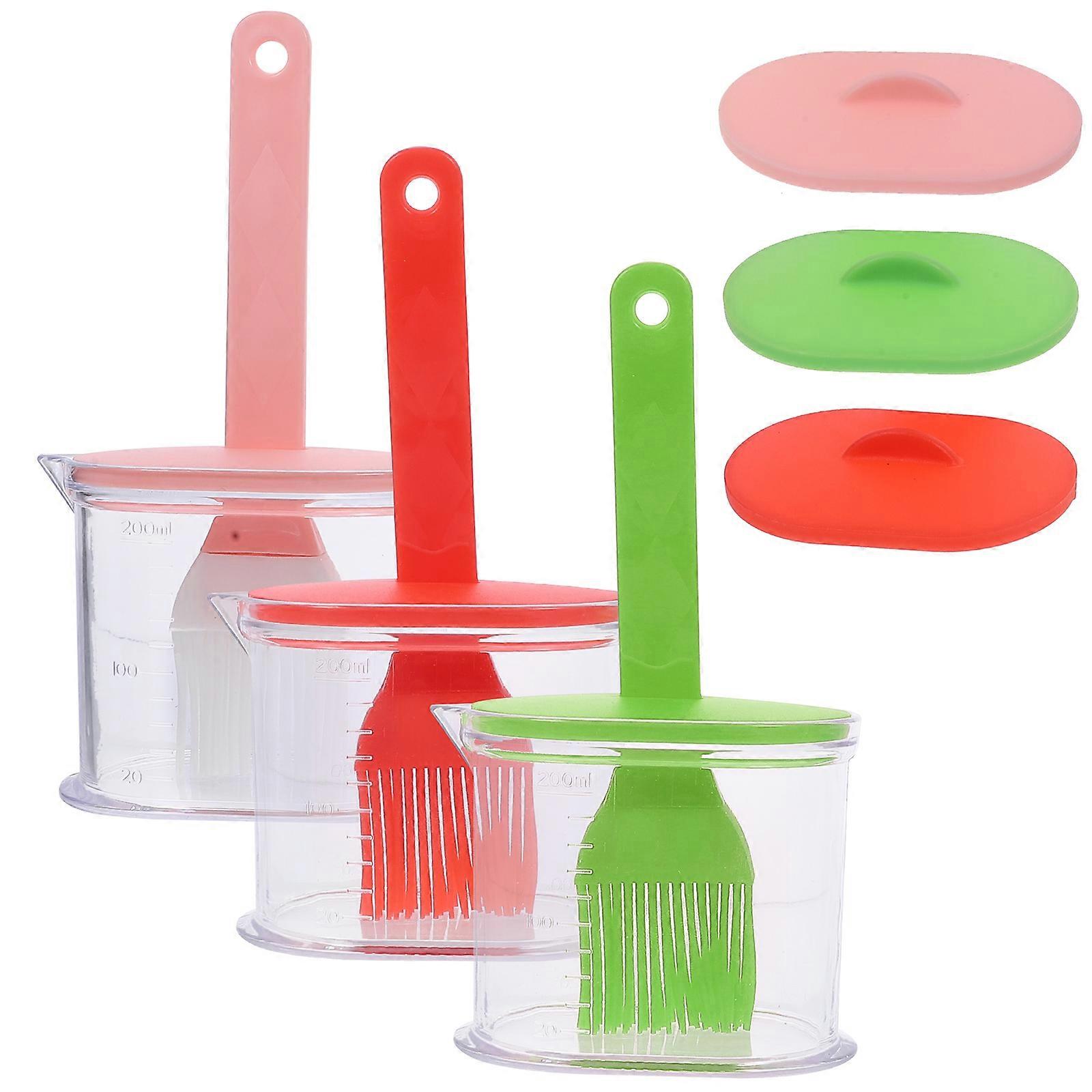 Baking Silicone Brush Food Basting Tool For Cooking Flavor Preservation 3 Sets