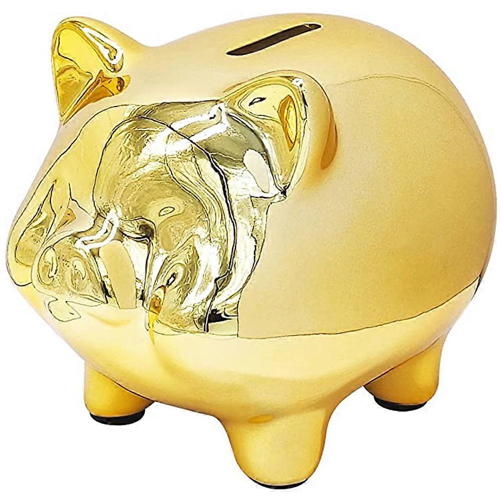 Ceramic Bank Adorable Coin Container Simple Design For Office Study Room 1Set