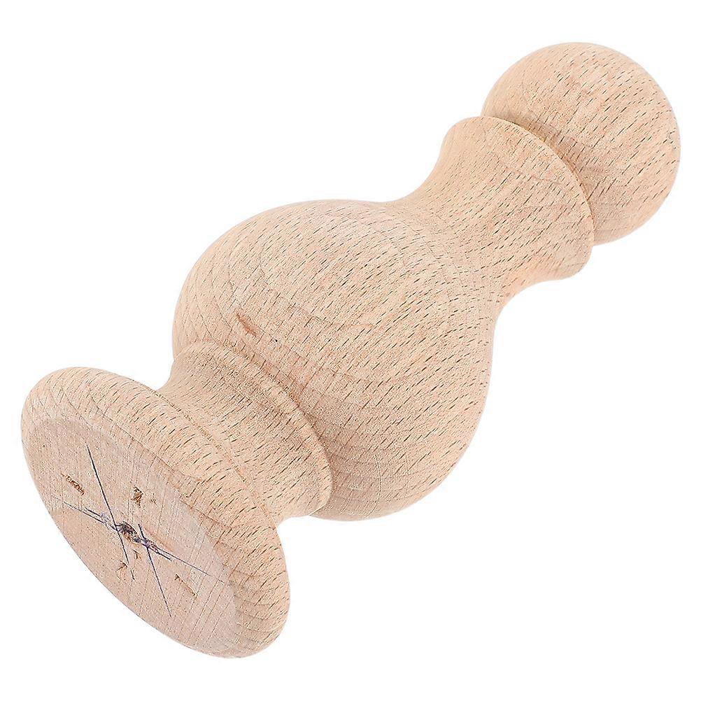 Elegant Natural Wood Finials for Curtain Rods – Roman Column Design, Multiuse Solid Wood Decor for Projects – Classic Style, Rich Wood Grain Finish