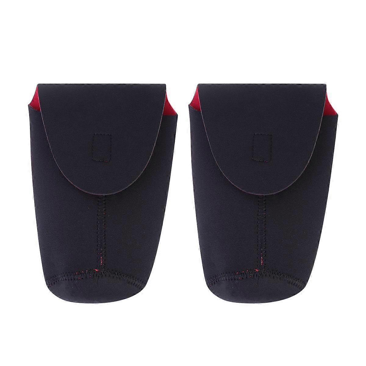 Cloth Lens Pouch Bag Lens Sleeve Storage Bag Neoprene Protect 4 3x3 1x3 1in 2Pcs