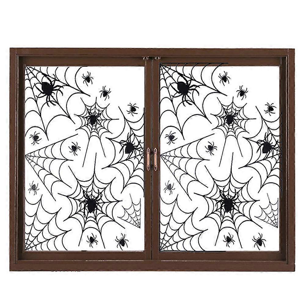 Halloween Window Decals Wall Stickers for Living Room Bedroom Club Party Decoration Use Black 40 x 30 x 0.1cm Reusability 2Pcs