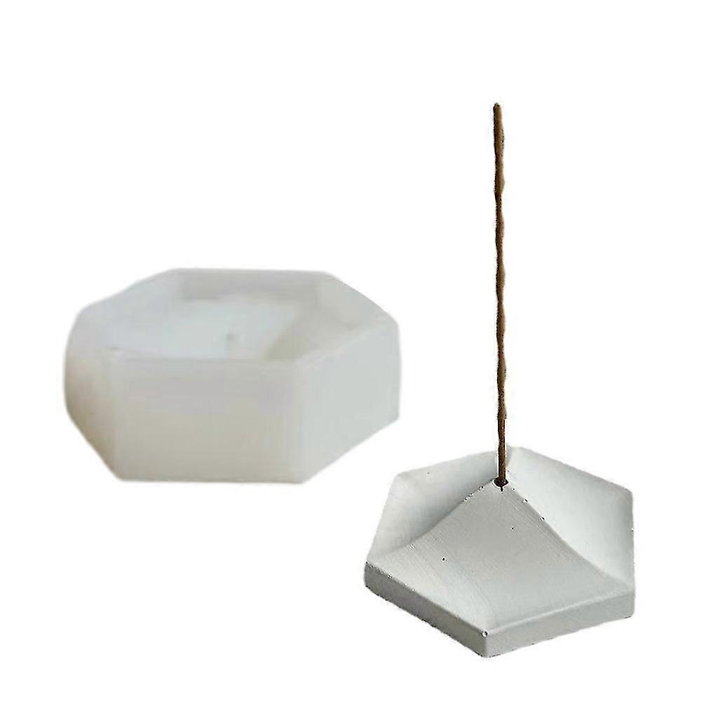 Cement Incense Insert Sticks Base Silicone Molds for DIY Plaster Ashes Catcher