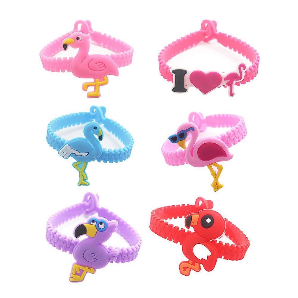 Children Bracelet Flamingo Style for Birthday Party Waterproof 12Pcs