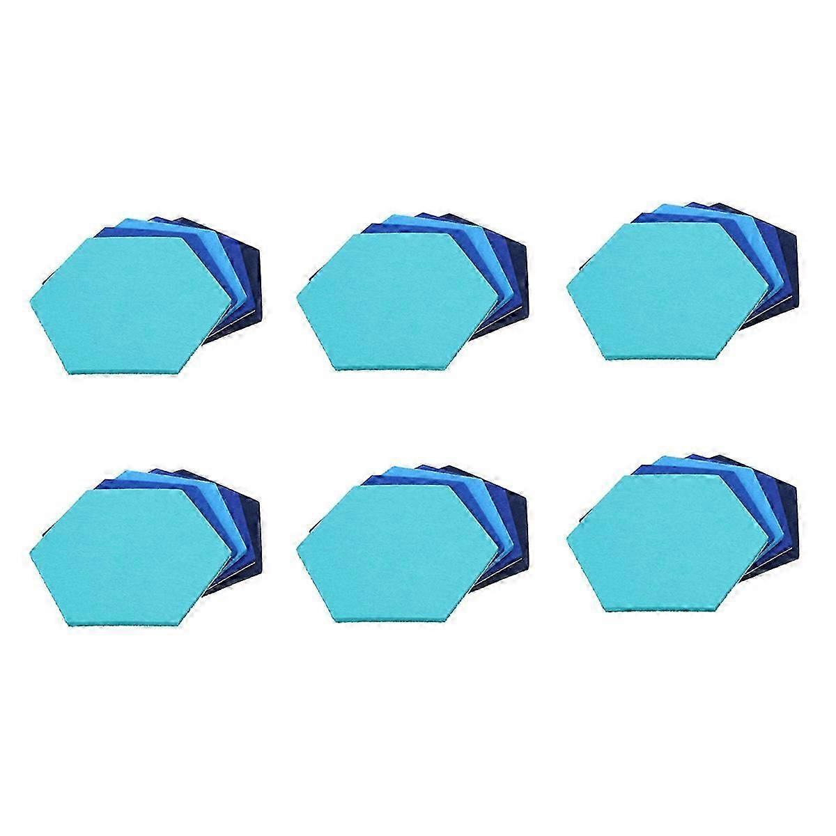 30Pcs Hexagon Felt Board Hexagonal Felt Wall Sticker Multifunction 3D Decorative Home Message Board