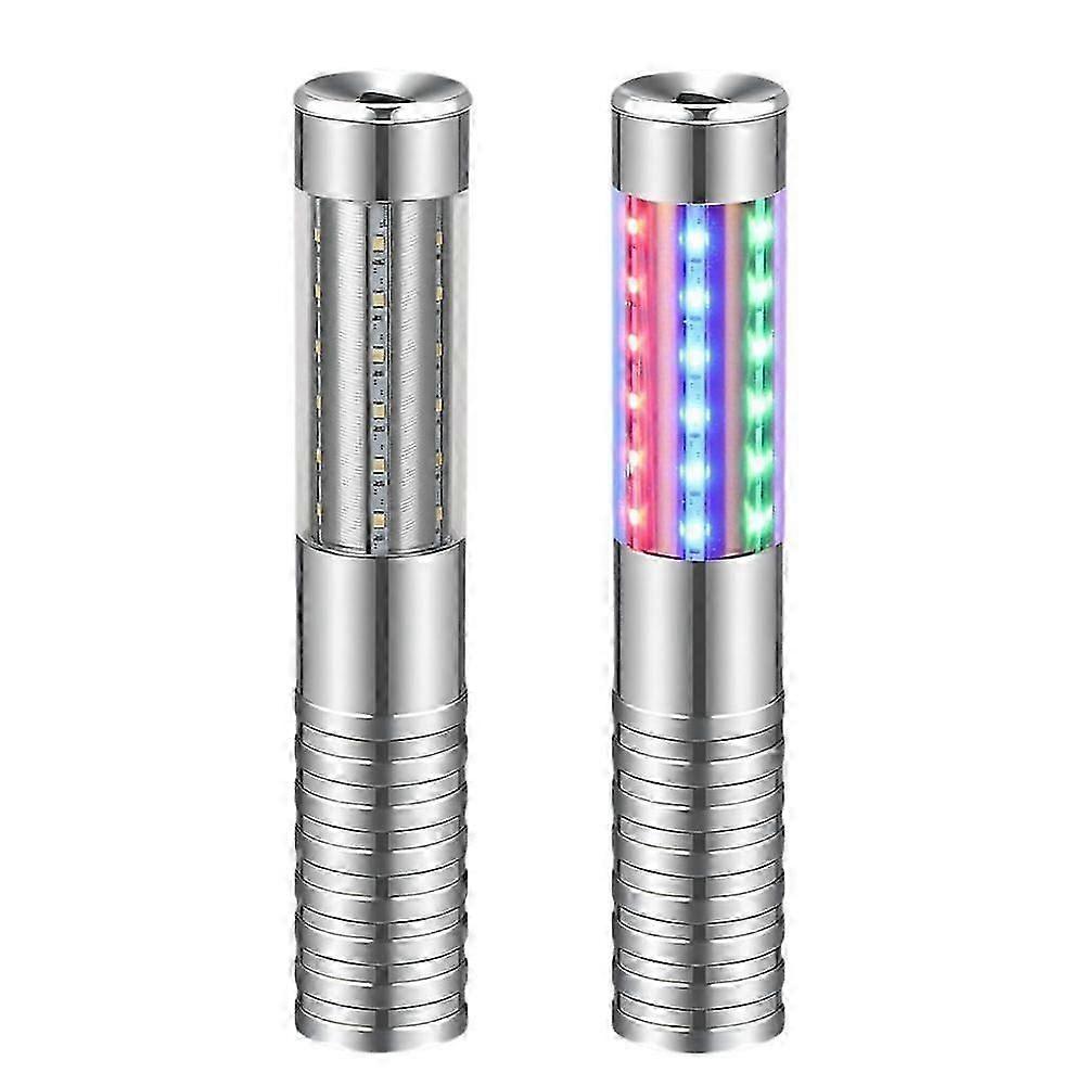 2-Pack RGB LED Champagne Sparklers, Reusable Handheld Strobe Lights
