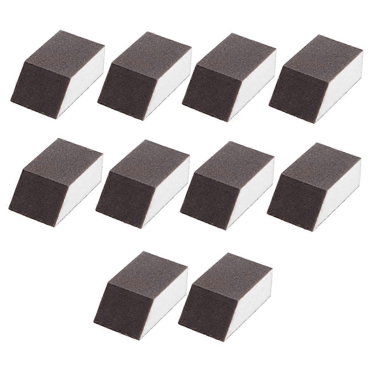 Emery Sponge Cleaning Blocks for Kitchen Removal, Washable and Reusable Sanding Sponges for Flat and Irregular Surfaces, Pack of 10