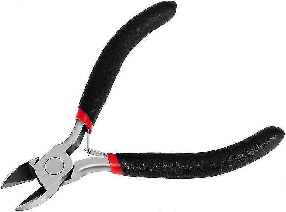 4.5 Inch Mini Precision Cutting Pliers - Stainless Steel & Non-Slip Handles - Diagonal Cutting Pliers for Electronics Wire Cutting, Soft Metal, DIY Cr