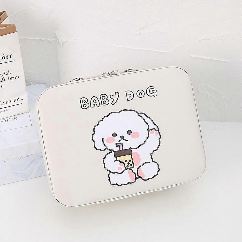 Reise-Make-up-Tasche, Kosmetiktasche WEISS WEISS