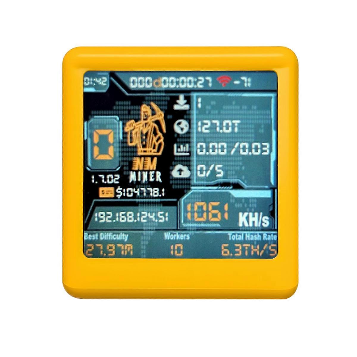 Nerdminer V2 NM Smart TV ESP32 BTC SOLO Lotterys Miner 1060 /S Hashrate Low Power Silent Operation D