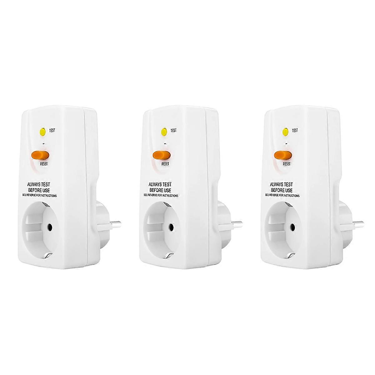 16A Gfci Leakage Protection Plug Socket Home Circuit Breaker EU Plug