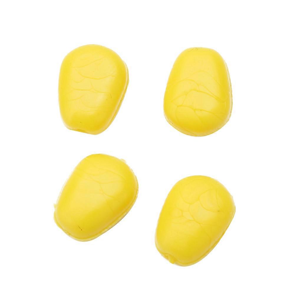 Lot de 60 appâts souples en plastique jaune pour la pêche (n° 1)