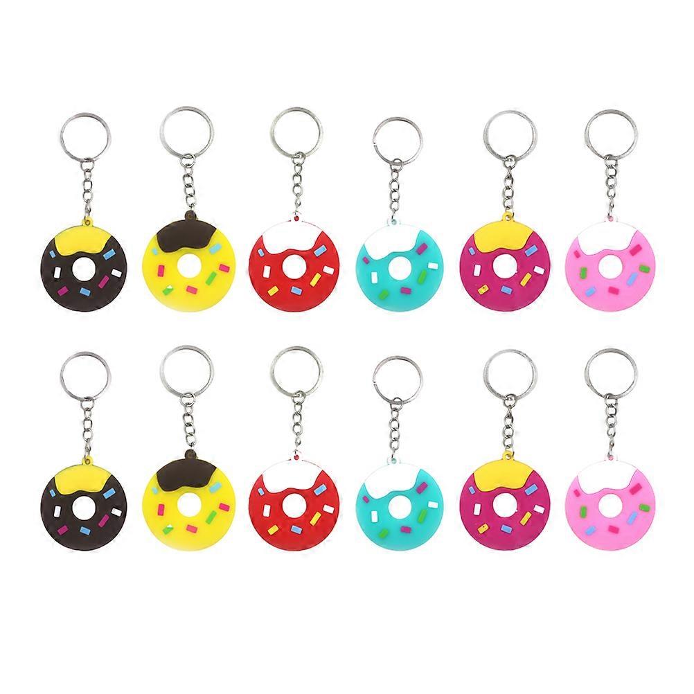 Keychains For Kids Donuts Keychains Bags Keychain Accessory Assorted Color 12Pcs
