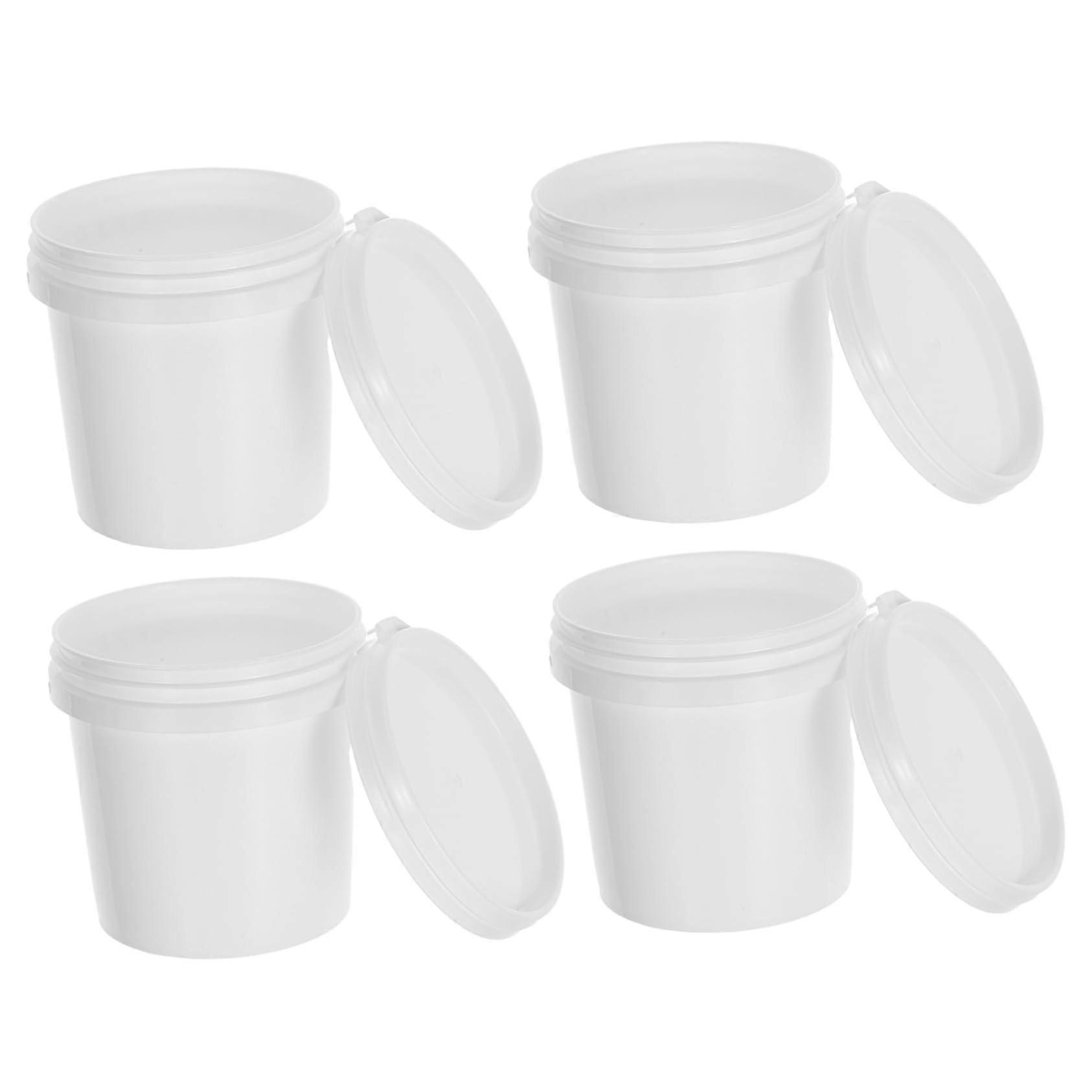 Pack Of 4 Empty Barrels For Chemical Storage, Oil Storage Container, Industrial Buckets, Mixing Buckets