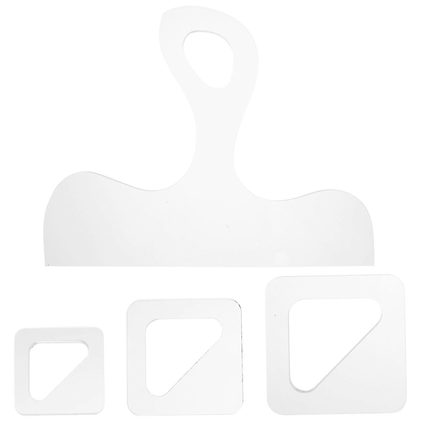 4Pcs Acrylic Charcuterie Template for Creating Charcuterie Boards with Handle Stencils for Cutting Boards