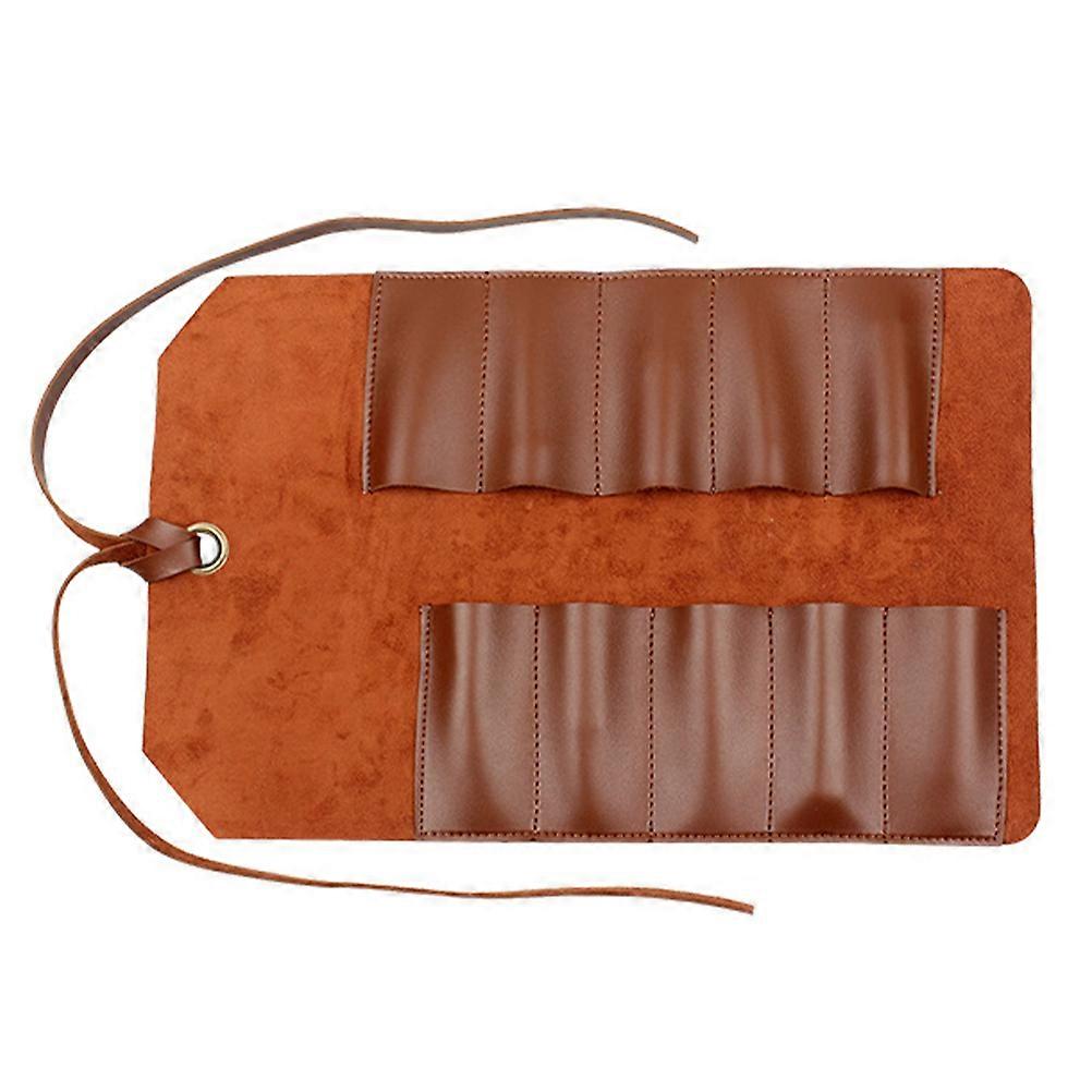 Tools Organizer Roll Case for Screwdrivers & Wrenches – Durable Brown Pouch for DIY, Crafts, Home & Workshop Use – Practical and Stylish Tool Holder