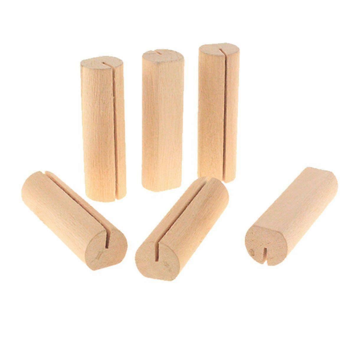 40-Piece Wooden Place Card Base, Photo Stand Base, Table Number Stand Base, Suitable for Rustic Themes